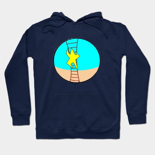 Star raising Hoodie by David Angel Designs